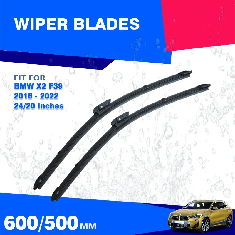 Front / Rear Wiper Blades For BMW X2 F39 2018 - 2022 M Sport M35i Car Windshield Windscreen Brushes 2019 2020 2021 xDrive20d 25e