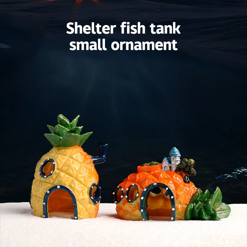 New Fish Tank Decoration Mini Mushroom Conch House Aquarium Decoration Fish And Shrimp Hideout Hermit Crab Hiding House