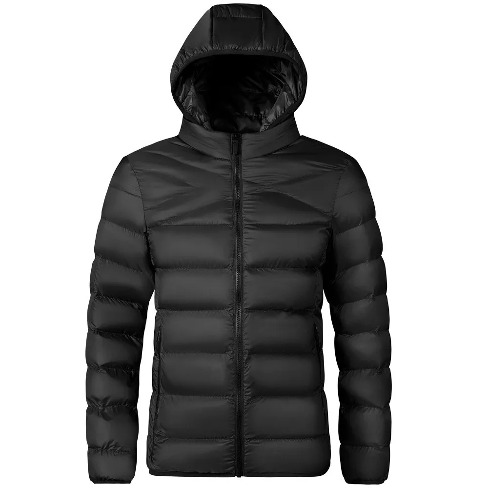 Heren Herfst Winter Nieuwe Dikke Warme Capuchon Parka Jassen Heren Bovenkleding Casual Winddicht Waterdichte Afneembare Hoed Heren Kleding