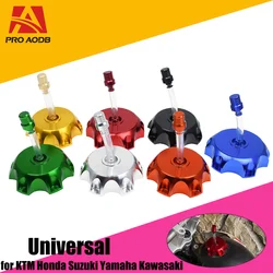 CNC Aluminum Gas Fuel Tank Cap Cover For Kayo Bse Chinese CRF TTR KLX 110 50 70 90 125 140 150 160 190 CC Dirt Pit Bike Parts