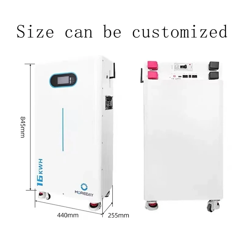 Mobile Solar Battery 48V 51.2V 300Ah 24V 300AH Lifepo4 Lithium Iron Phosphate Long Life 8-10 Years Bluetooth App Monitoring