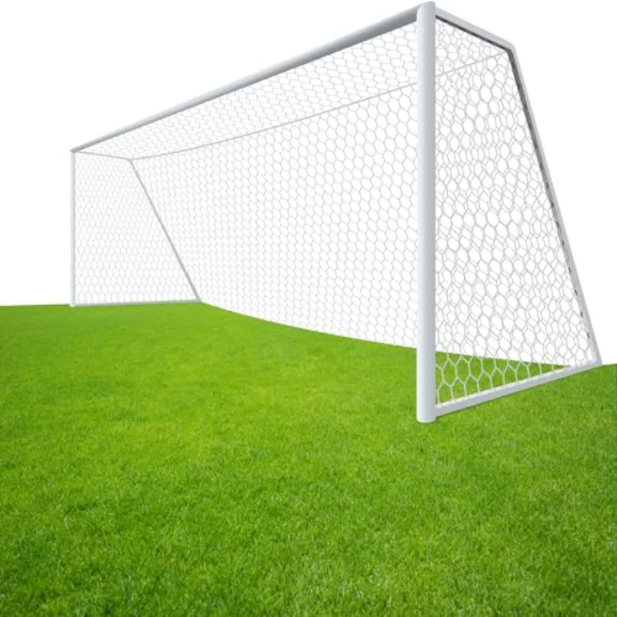 

24x8FT Soccer Goal Net (Net Only),Professional White Heavy Duty Replacement Outdoor,Full Size Weather Resistance for Training and Match Play