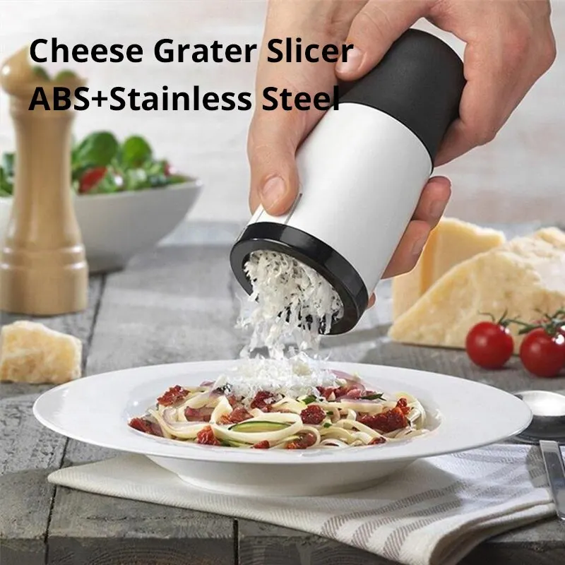 Cheese Grater 2 Pattern Blade Kitchen Gadgets Chocolate Grater DIY Butter Food Mill Cheese Grater Slicer ABS+Stainless Steel