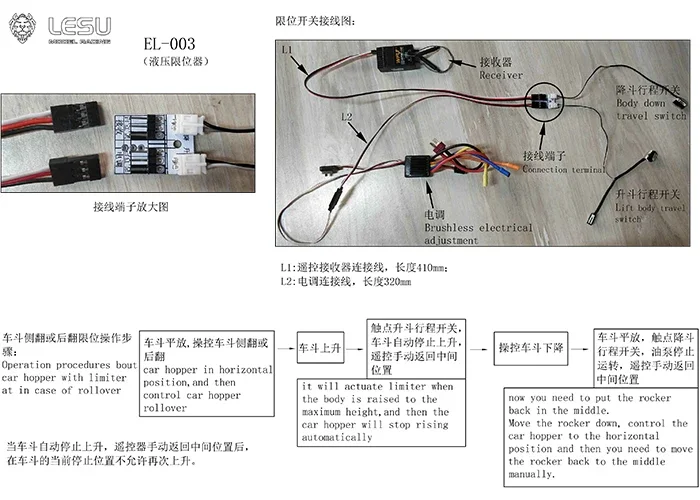 LESU Für 1/14 Hydraulisches Dreiwege-Kipplaster-Karosserie Hydrauliksystem – Limitierte Edition LKW DIY Zubehör Spielzeug – Detail 1