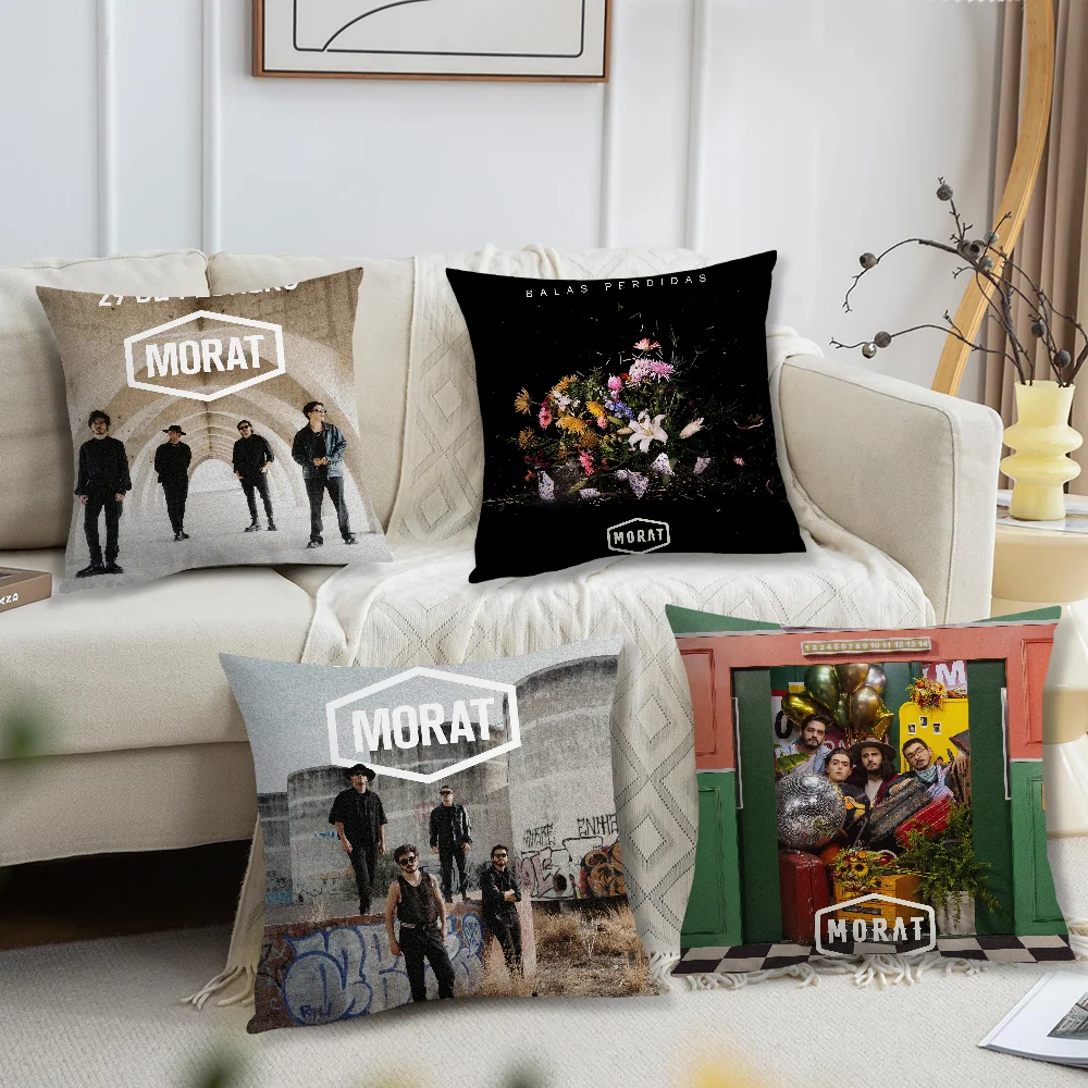 Band M-Morat 29 De Febrero Pillow Case Living Room Sofa Cushion Cover Suitable For Home Bedroom Room Decoration