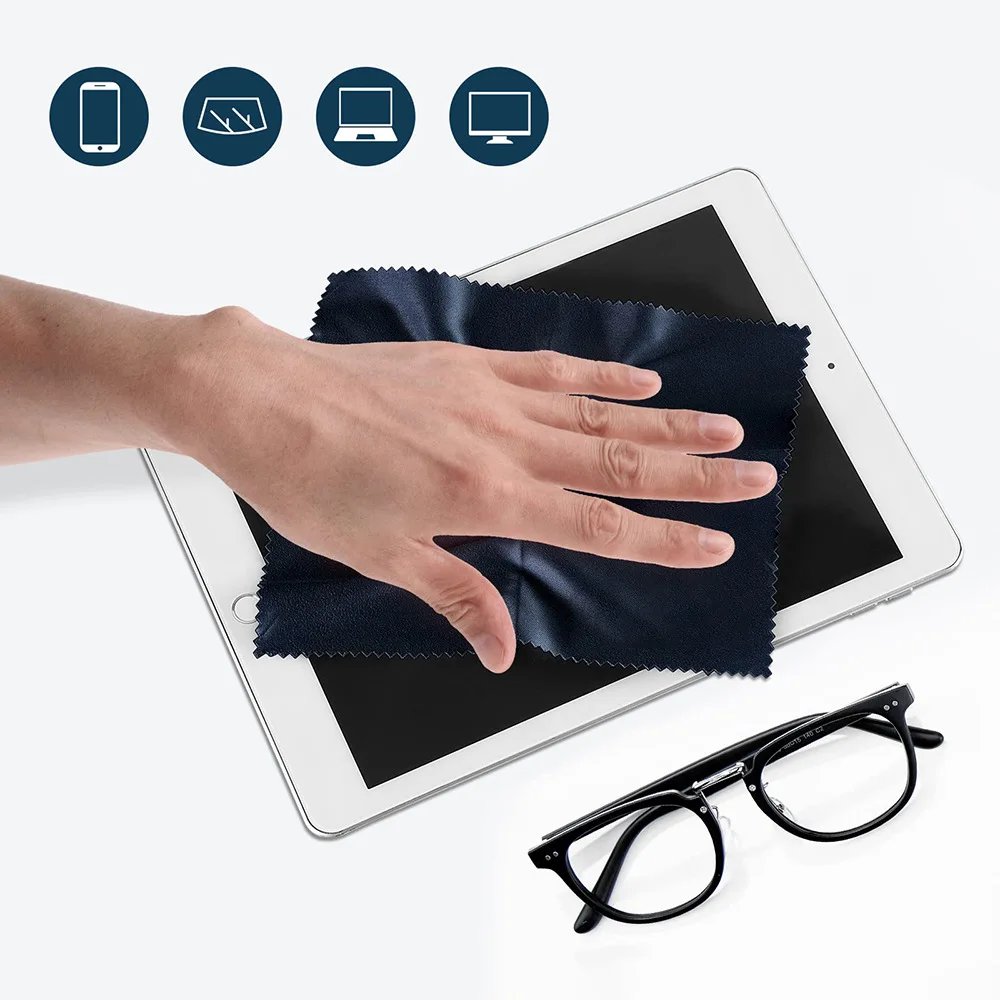 6pcs Glasses Lens Clothes Computer Mobile Phone Screen Cleaning Microfiber Cloth Wipe Eyeglasses Cleaner Eyewear Accessories view 3