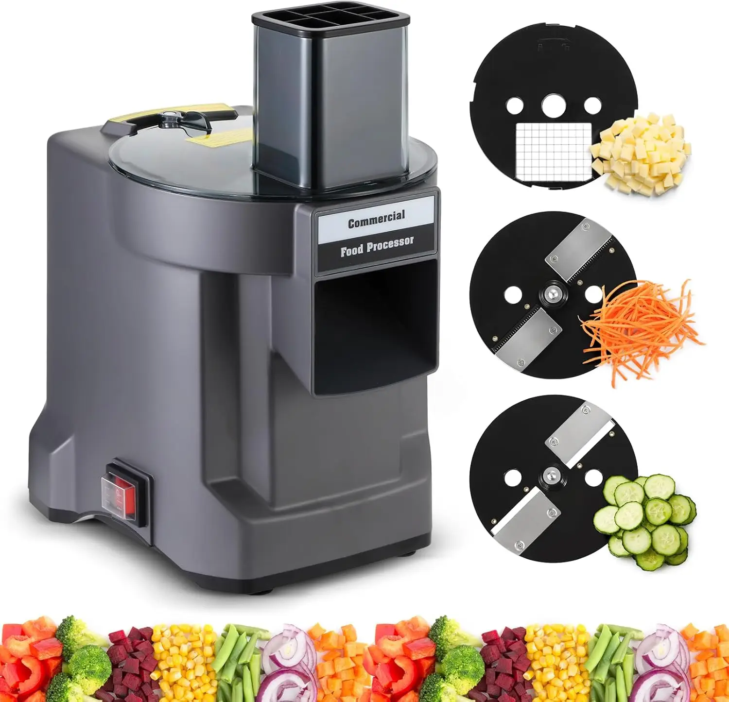 3 in 1 Electric Vegetable Chopper, Multifunctional Chopper Vegetable Cutter Slicer Dicer Machine Automatic Cutter for Onion Shre