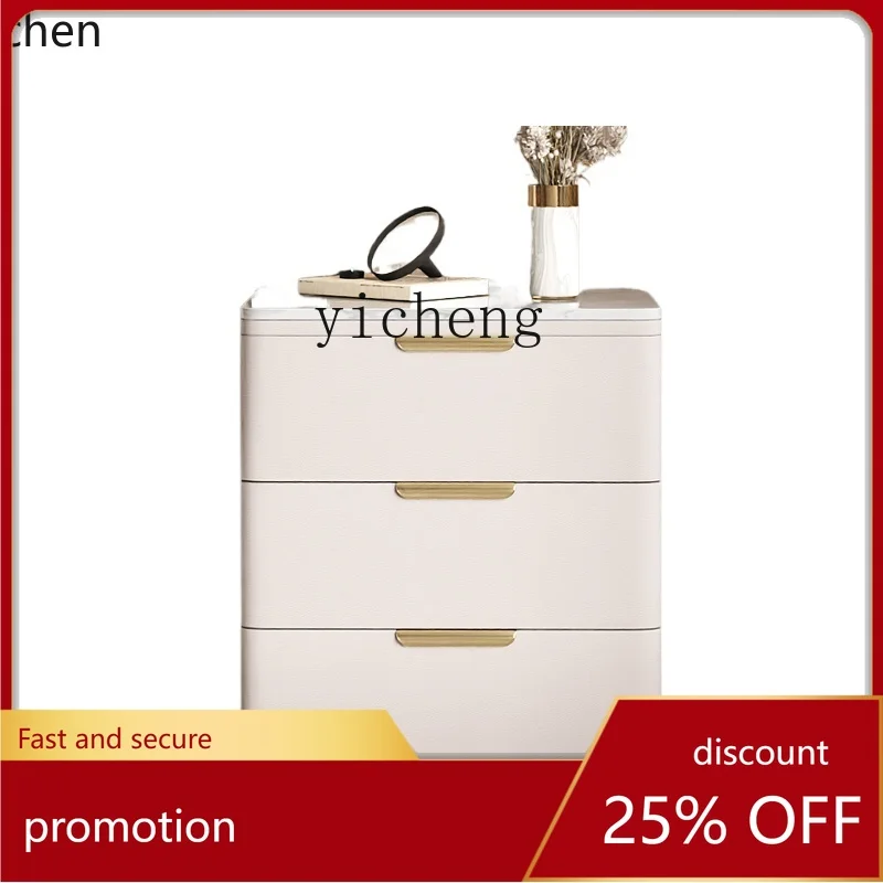 

ZML bedside cabinet three-layer rock slab simple modern home bedroom light luxury high-end bedside cabinet