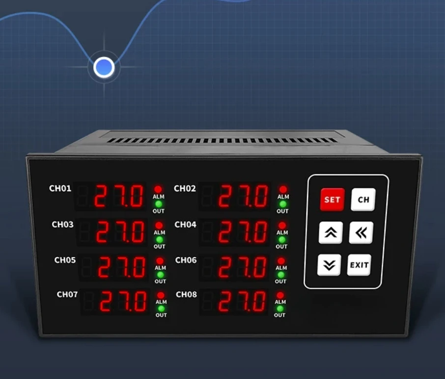 2-channel 6-channel 8-channel PID temperature control upper and lower limit control intelligent temperature controller