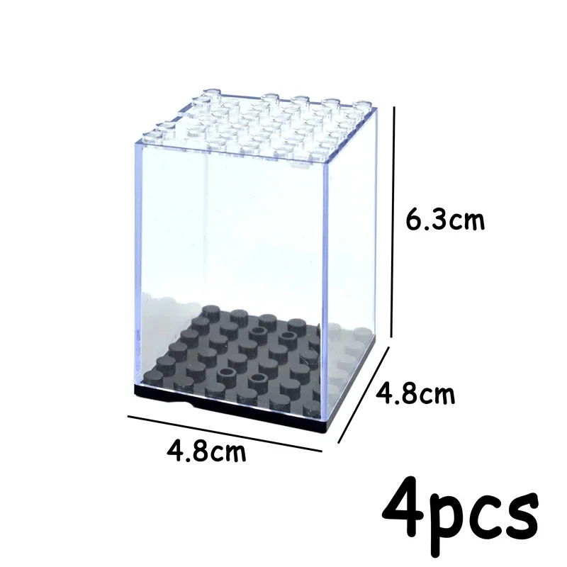 Car Model  Figures City Acrylic Display Cabinet  Assembly Box  Storage Plexiglass Showcase Base Compatible Kid Toys