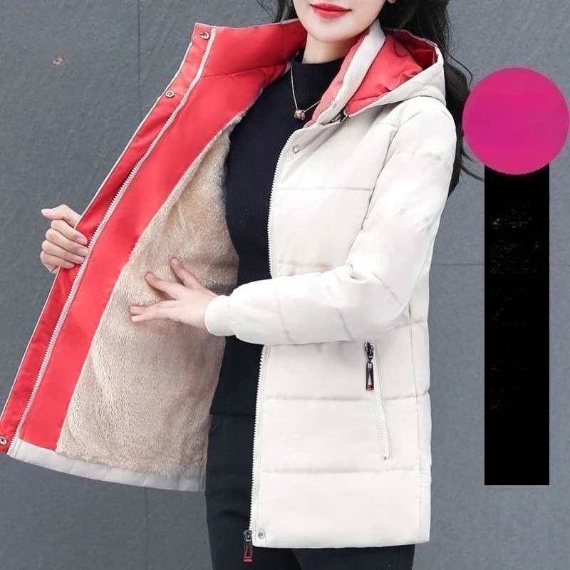 

Plus Velvet Padded Cotton-Padded Jacket Women's Autumn And Winter 2025 New Overcoat Korean Fashion Casual Warm Women's Coat Top