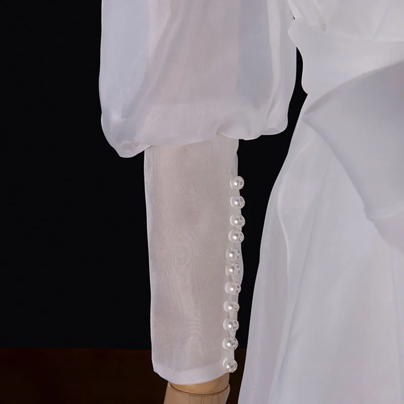 Elegante francês de luxo branco vestidos de casamento para noiva 2025 sexy longo vestido de festa de baile feminino 2 maneiras usar cinta de espaguete vestidos