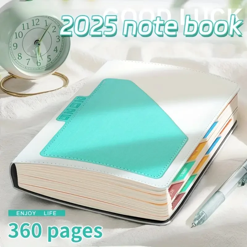 Daily Plan Notebook Agenda 2025 To Do List Notepad Planner Self Discipline Stationery Diary Offices Accessories Journal Office