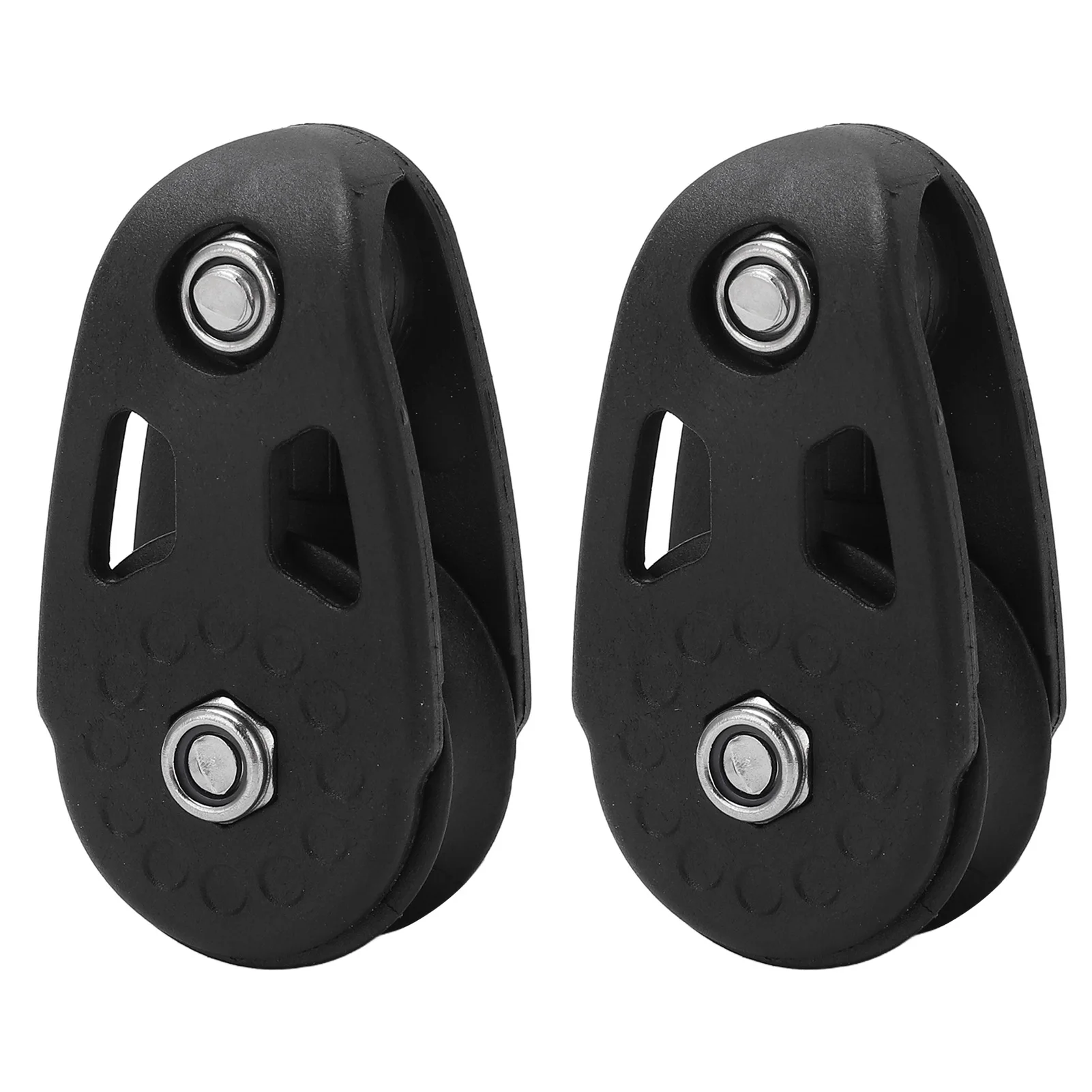 2 Pcs Kayak Pulley Heavy Duty Nylon Sturdy UV Resistance Marine Pulley Block Sheave for Ship Yacht Canoe