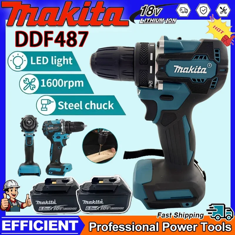 

Makita DDF487 Electric Drill Suitable for Five-rope Impact Drill of Decoration Team Uses Brushless for 18V Makita Battery