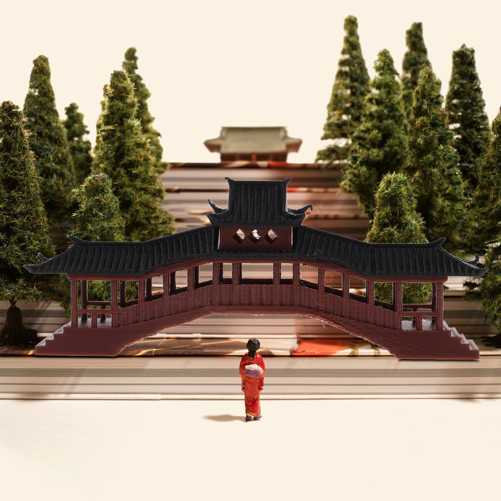 

Mini Pavilion Aquarium Ornament Simulation Pavilion Statue for Indoor Outdoor Garden Decor Bonsai Landscaping Adornment