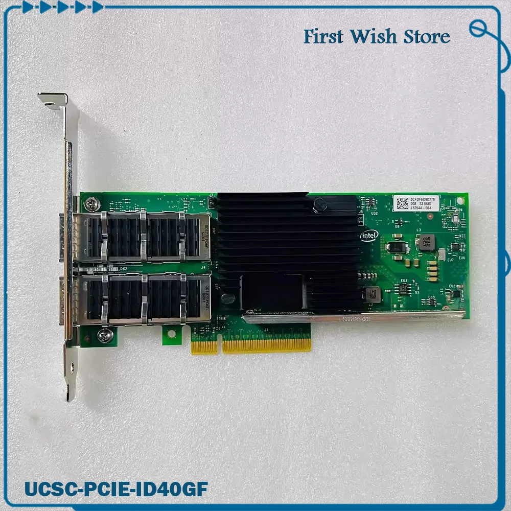 NIC For In-tel 40 Gigabit net-work card With Double Electrical Ports  UCSC-PCIE-ID40GF