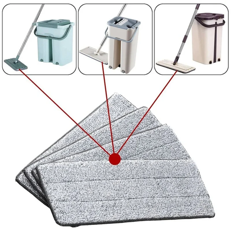 3-20PCS Microfiber Mop Cloth Practical Replacement Mop Cloth Household Mop Head Cleaning Pad Washable Dust Home Cleaning Tools