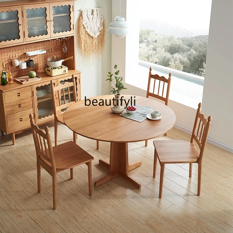 

01 Dining Table Home Dining Table Simple Solid Wood Table Dining Nordic Log Furniture