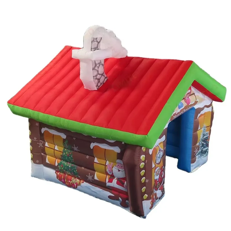 Large inflatable Santa Groto outdoor Christmas house decoration design