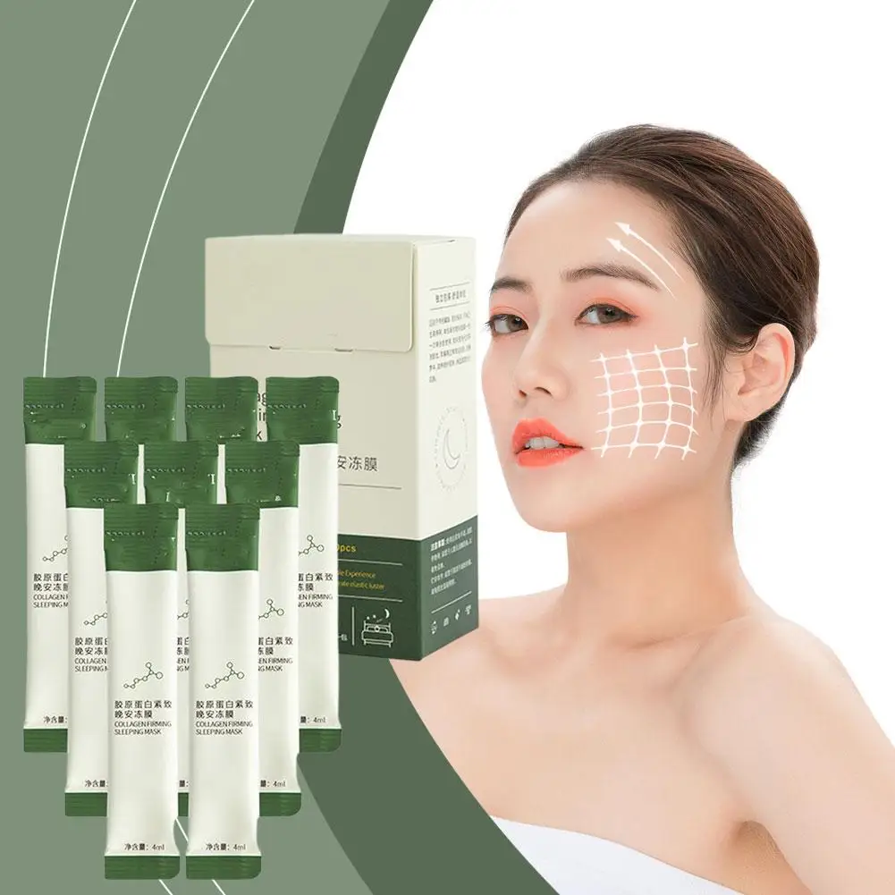 Wash-Free Collagen Firming Sleeping Face Mask Moisturizing Anti-Aging Sleeping Portable Face Nourishing Mask Hydrating Froz G4E4