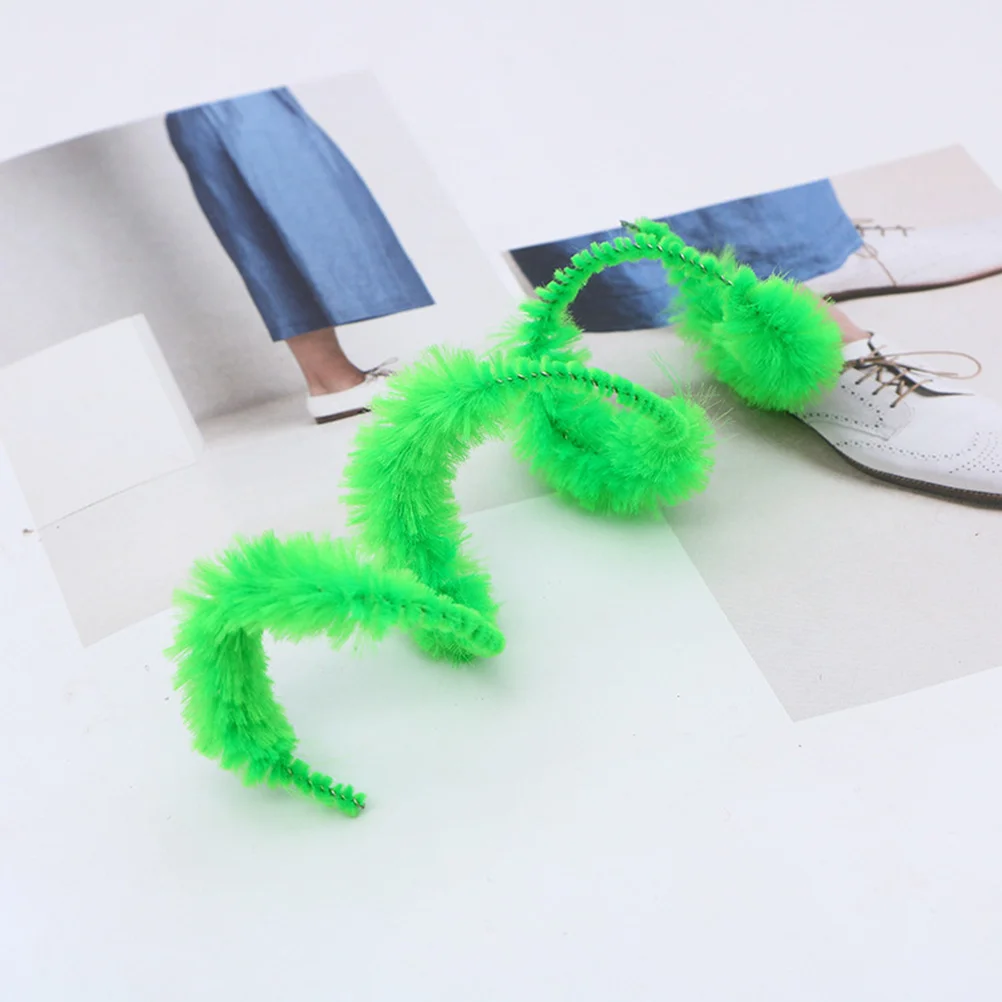 Nettoyeur de tuyaux ondulés, tiges torsadées pour enfants, bricolage, artisanat d'art, métal et soie, fournitures d'activités éducatives créatives faites à la main, 100 pièces