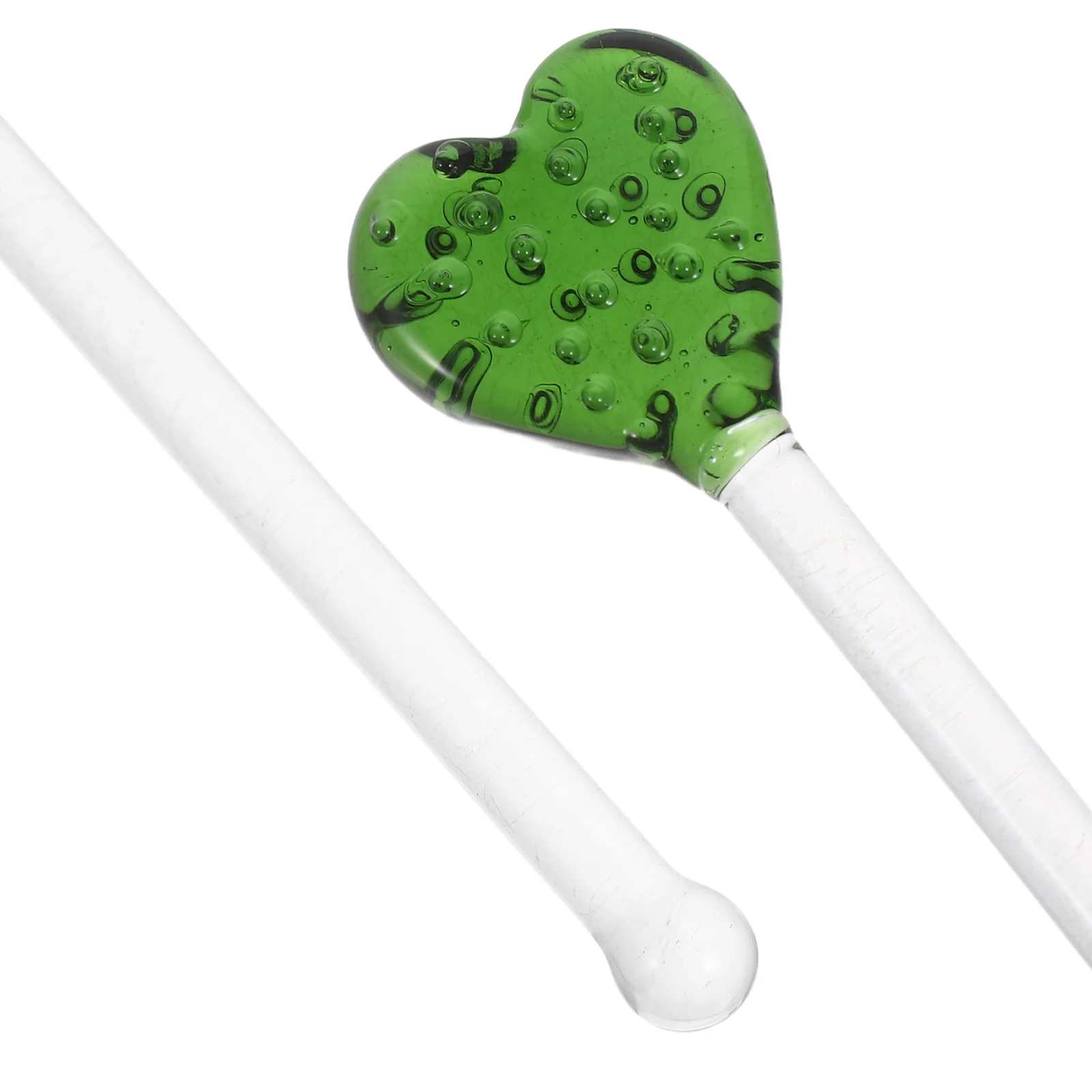 5 pçs haste de agitação de vidro criativo cactus design artesanal japonês artesanato swizzle varas para cocktails café bebidas reutilizáveis