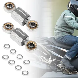 Aluminum Chrome Sway Bar End Links Heim Joint Set Linkage Black Fit for Can-Am Spyder F3, RT, ST & RS 2013+ Models Accessories