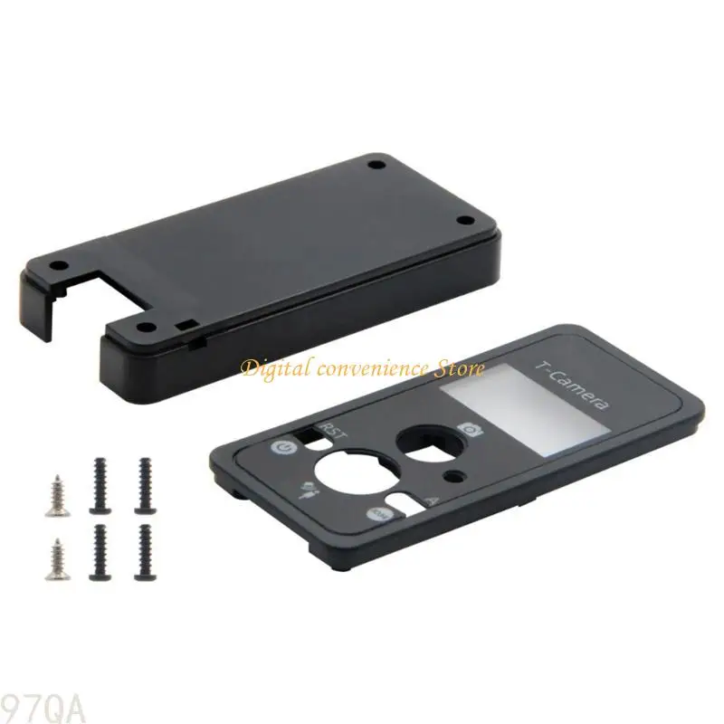 97QA Lilygo® T-Camera Black PVC 케이스 소프트 고무 슬리브