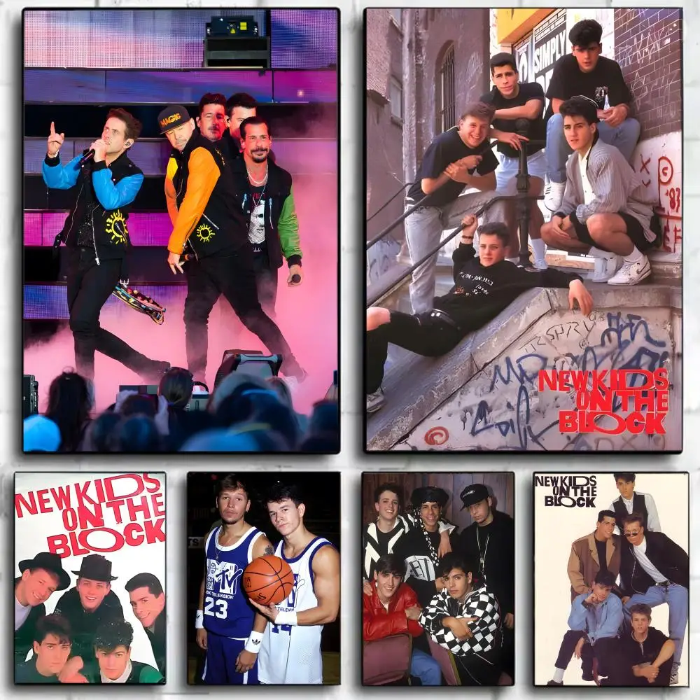 Band Pop N-New Kids on the Block Poster, Wandkunstdruck, Poster, dekoratives Wandbild, Heimdekoration, Geschenk, ungerahmt
