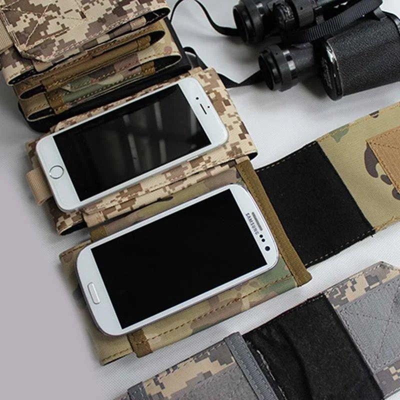 Sarung Kantong Ponsel Universal Tas Pinggang Sabuk Nilon Militer Taktis Tentara untuk SAMSUNG untuk Iphone untuk OnePlus 6 6T Casing Nokia