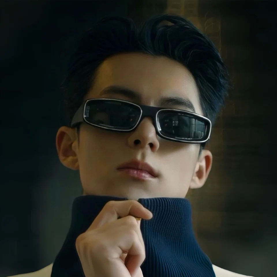 

Авангардные инновационные солнцезащитные очки в стиле кибер-тренд с металлической оправой, нейтральным дизайном и защитой от солнца UV400