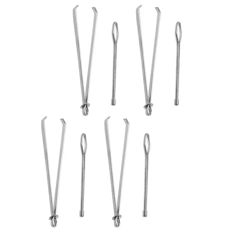 

Drawstring Threader Tool Set 8X Stainless Steel Sewing Cord Threader Clips Easy Rope Threader Clips Sewing Accessories For