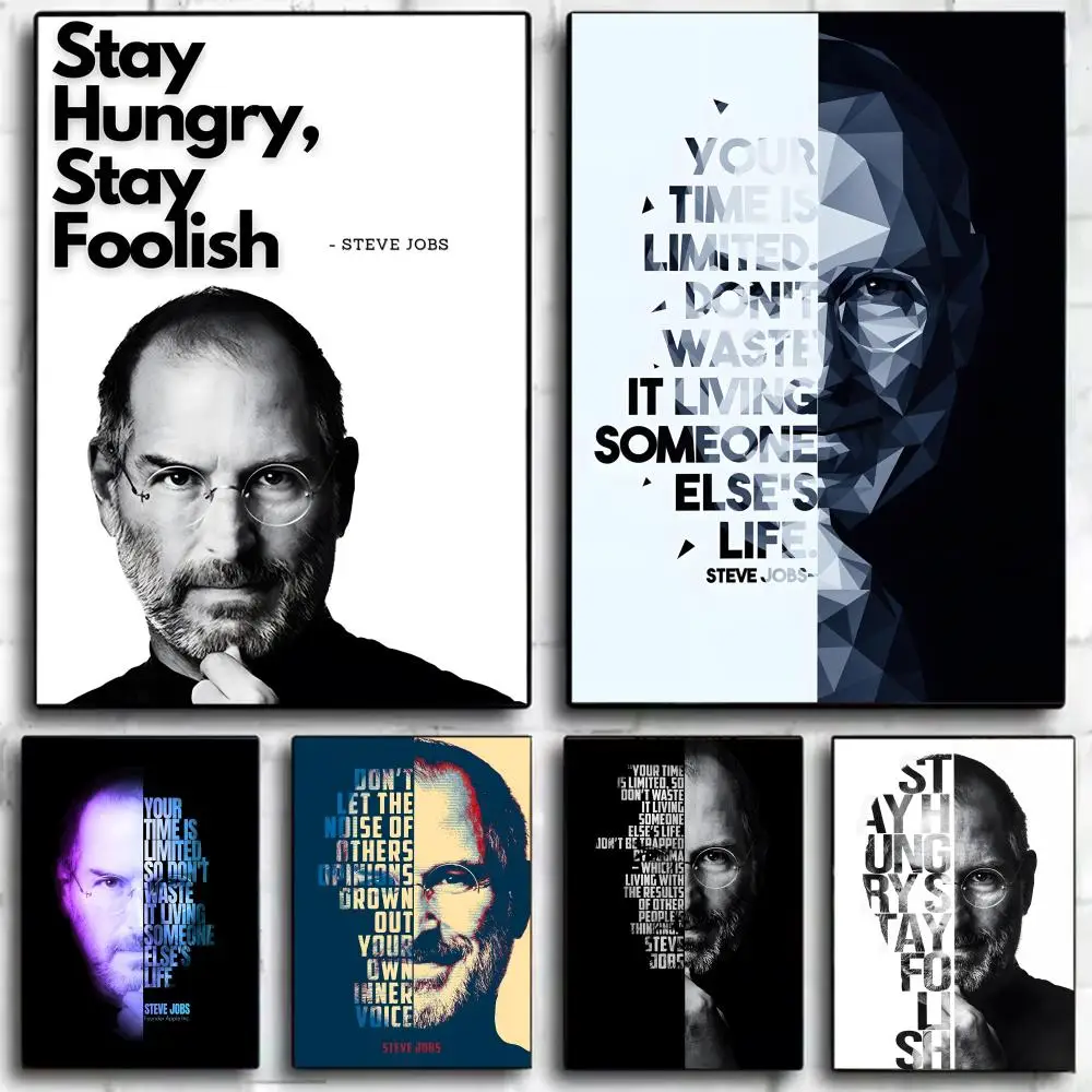 S_Steve J_Jobs Success Quotes Poster Wall Art Print Décoration murale décorative Décoration de la maison Cadeau Non encadré