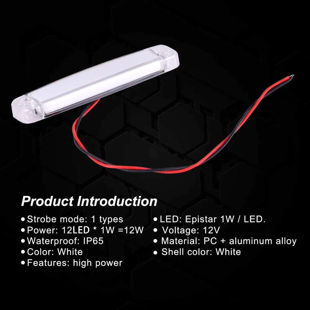 صغيرة الخلفية الذيل إشارة الإضاءة IP65 10 قطعة 12 فولت LED شاحنة الجانب ماركر تحديد ضوء مقطورة مؤشر ضوء الجانب مصباح