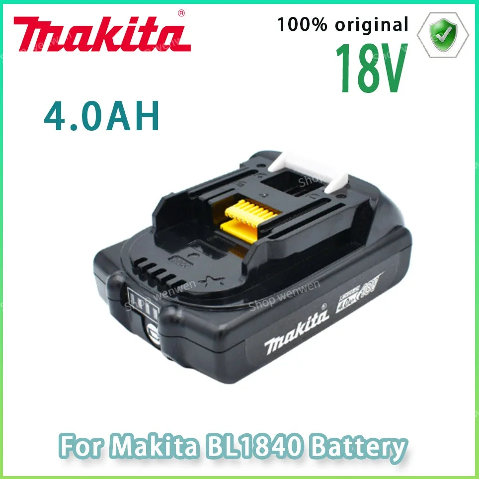 

Makita Rechargeable 18V 4.0Ah Li-Ion Battery For Makita BL1830 BL1815 BL1860 BL1840 194205-3 Replacement Power Tools Battery