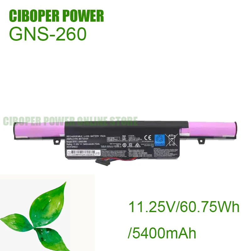 CP Laptop Battery GNS-260  961T2010F 11.25V/60.75Wh For P55 P55G P55K P55W V4 V5 V6 V7 Series Notebook