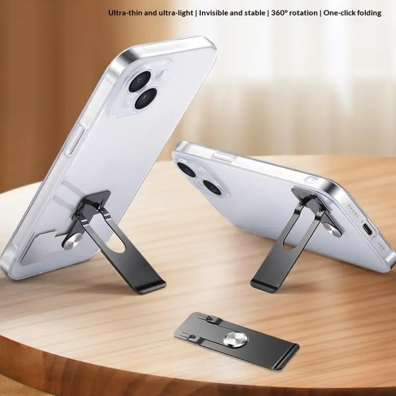 

Премиальный ультратонкий держатель для мобильного телефона 360° ° Вращающийся универсальный держатель для планшета, самоклеящаяся складная подставка для телефона, настольная подставка
