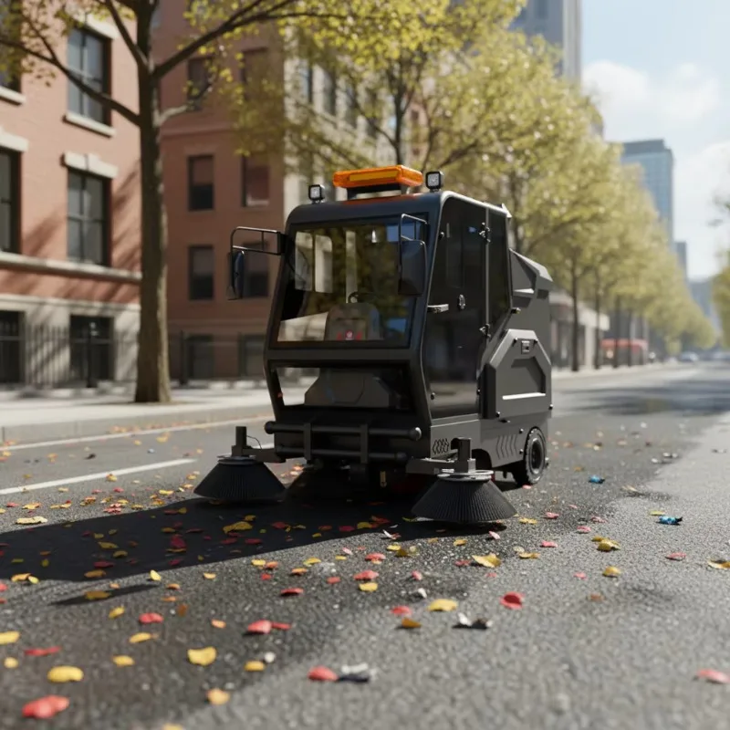 Electric Ride on Floor Sweeper High Power Dust Cleaning Machine Durable Structure for Mall Campus Villa Road Cleaning