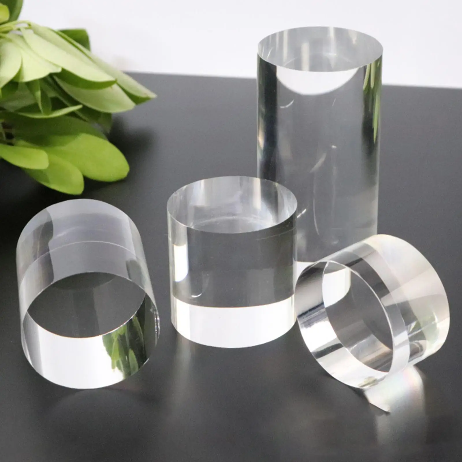 

Прозрачный акриловый круглый штамп, блок для ногтей, ювелирные кольца, подставка для ожерелья, держатель для ювелирных изделий, подставка для косметики