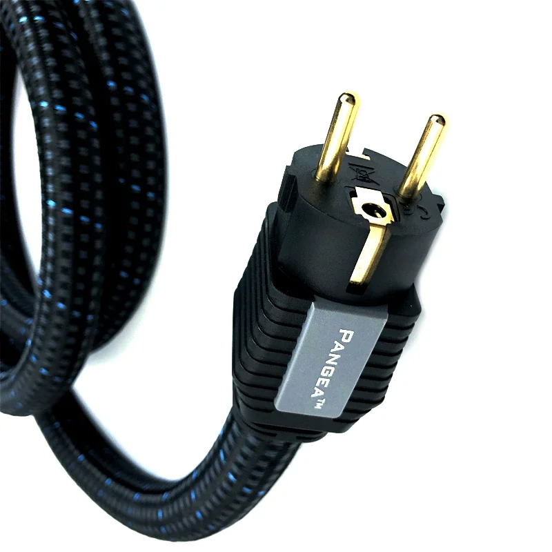 PS AC-9SE Power Cable OFC Reverse Spiral Conductor HiFi Audio Amplifier AC Power Cord 15A Gold Plated US / EU Power Plugs