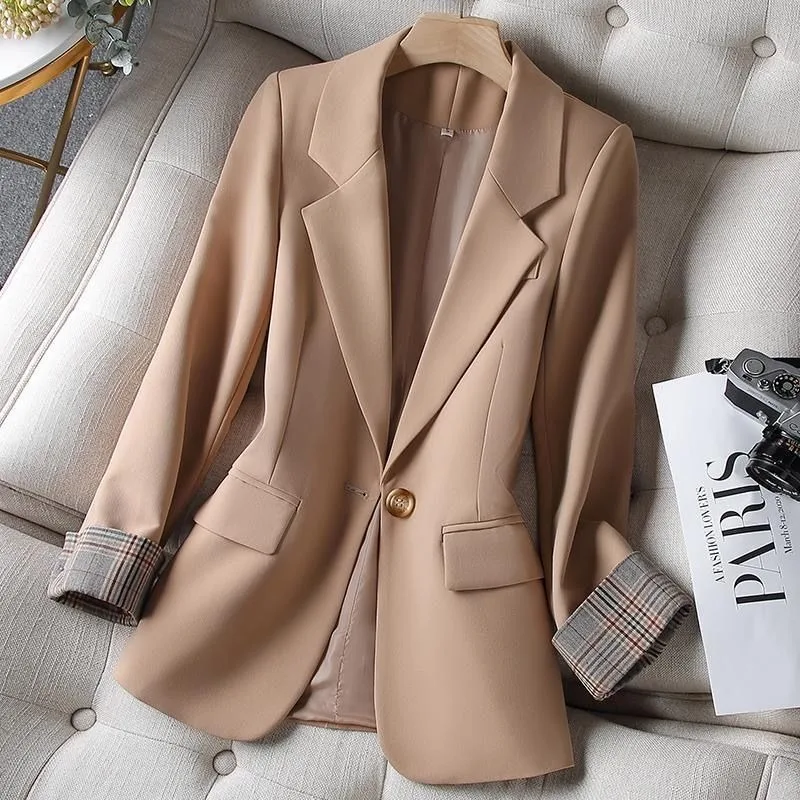 Dai Liqi Match Color Coat Female 2023 Spring and Autumn New Korean Version Slimming Age on Grade All Small Fragrant Wind Sui