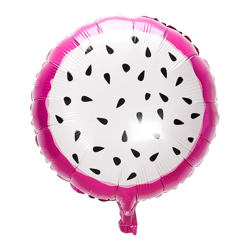 5 قطعة 18 بوصة الفاكهة البطيخ الفراولة البرتقال الفاكهة الألومنيوم احباط بالون جولة الأطفال أول حفلة عيد ميلاد الديكور اللعب #5