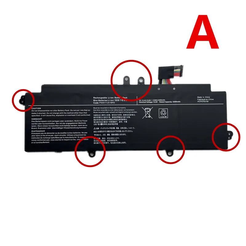 PS0010UA1BRS PS0011UA1BRS 15.4V 53Wh 3450mAh Laptop Battery For