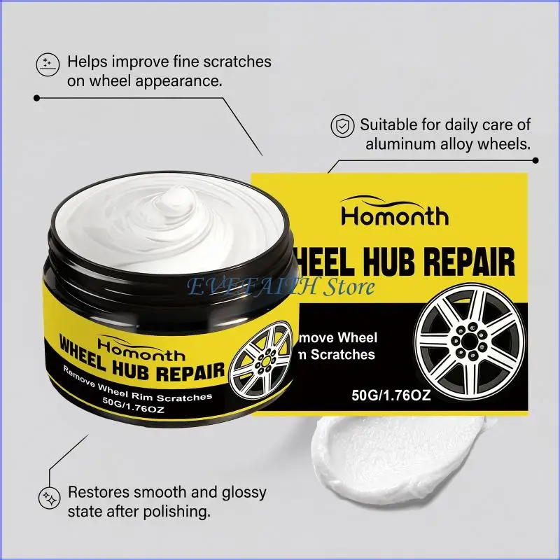 124B Exterior Wheel Care Cream 50g Tire Coating Paste for Quick Touch Up Tasks Use