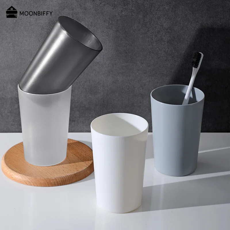 Nordic Plastic Cup Toothbrush Holder Washing Drinking Home Bathroom Tooth Mug Holder Cup Drinkware Tools Salle De Bain Ecoco