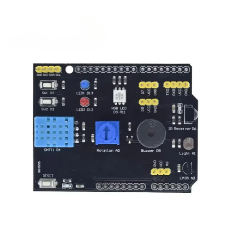 9 in 1 sensor board Multifunction Expansion Board DHT11 LM35 Temperature Humidity For Arduino UNO RGB LED IR Receiver Buzzer