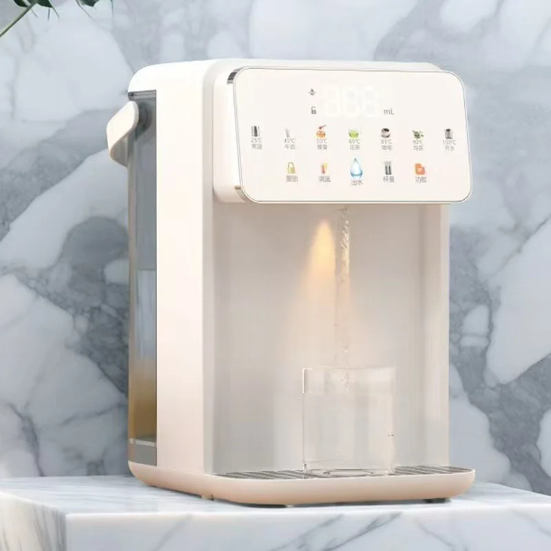 Instant Hot Cold Vertical Water Dispenser with LED Smart Touch Screen Temperature Adjustable for Home Office Bedroom Hotel