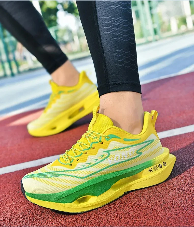 

Unisex 2025 Full Carbon Plate Running Shoes Professional Marathon Racing Lightweight Bounce Cushion Breathable Sports Sneakers