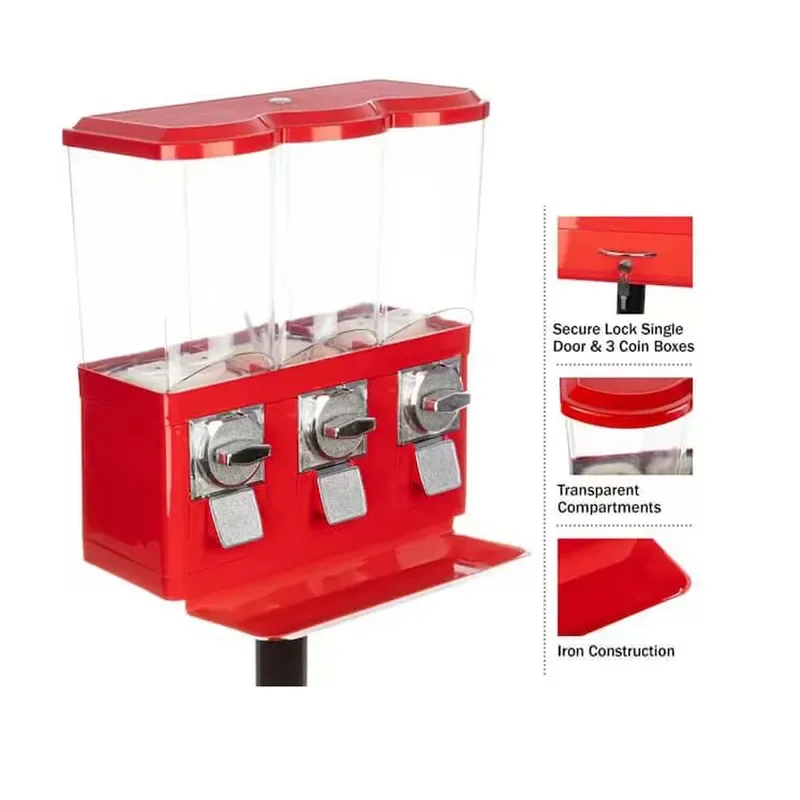 for 3 in 1 Candy Chewing Gum Vending Machine Hot Selling Egg Twisting Machine Coin Operated